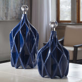 Klara Bottles, Blue, S/2 - Hedi's Furniture